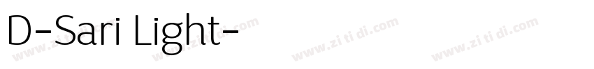D-Sari Light字体转换